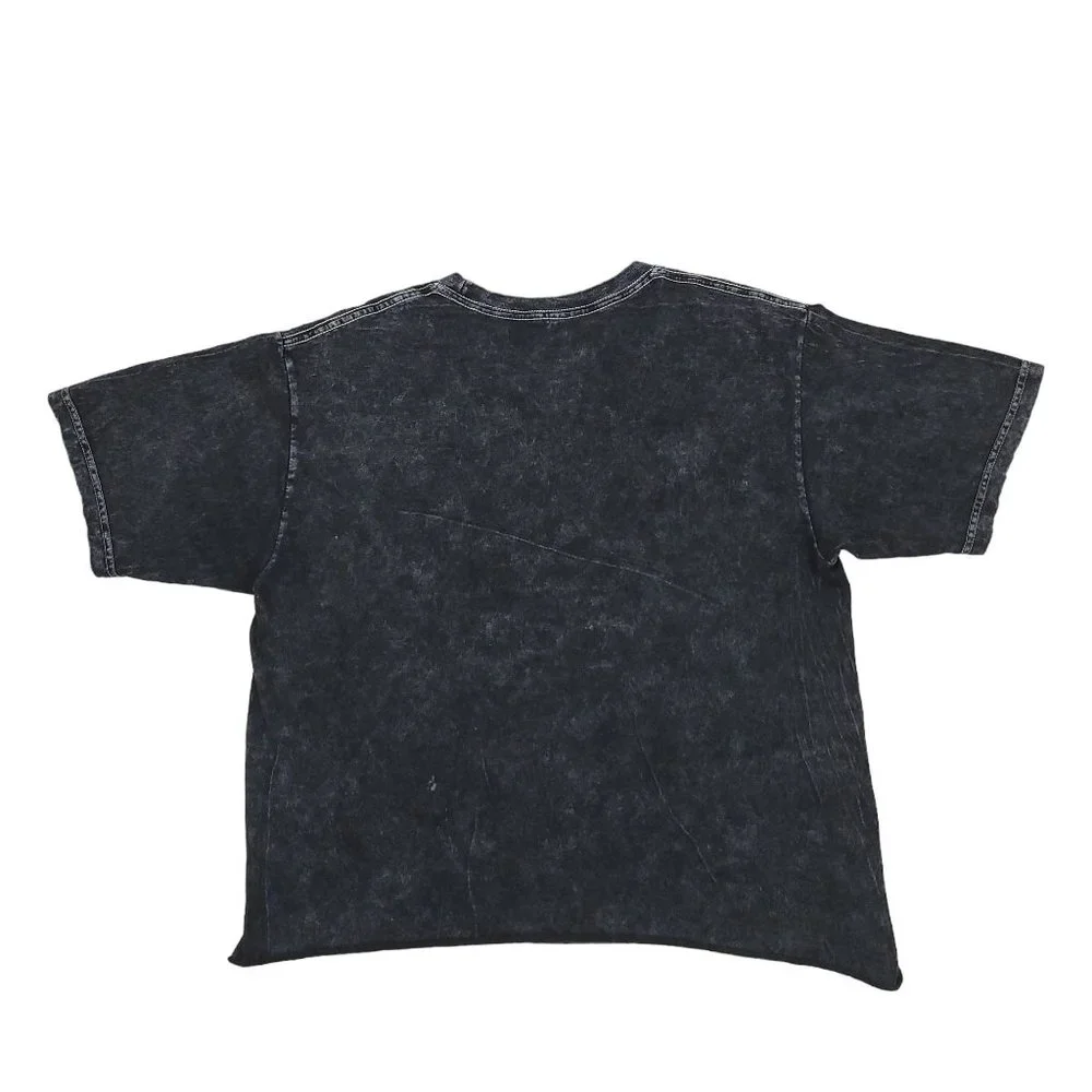 ACDC Graphic T Shirt Cropped Hem Grunge Distressing Adult M Short Sleeve AC/DC - Picture 2 of 6